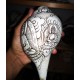 Pancha Buddha Carving Conch Shell(SANKHA), powerful ancient healing (therapeutic) instrument, Hand work, White Color - Medium Size (19.5*30 cm, 7.6*11.8 inch)