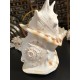Plain Conch Shell,  powerful ancient healing (therapeutic) instrument,     Trumpet Shell Cassis Cornuta, White Color - Extra Large Size