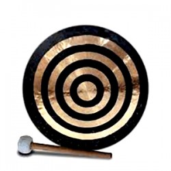 Om - Planetary, Cosmic Wind Gong with 9 Planetary Ring Design - 30