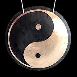 Hopi - Planetary, Cosmic Wind Gong with Yin-Yang Design - 16
