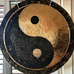 Close to Earthday - Planetary, Cosmic Wind Gong with Yin-Yang Design - 38