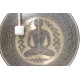 OM-UNIVERSAL SOUND HEALING GONG Professional Designed - Chakra symbol in human body with mantra in Sanskriti and English - Giant Size (88.5 cm, 35 Inch)