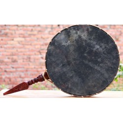 Shamanic (Bonpo) drum from Nepal/Tibet, Medium Size - (40*40*70 cm, 15.7*15.7*27.5 inch) 