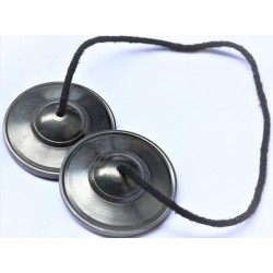 Meditation, Therapeutic, Plain, Black Tingshaw/Cymbal - Small Size