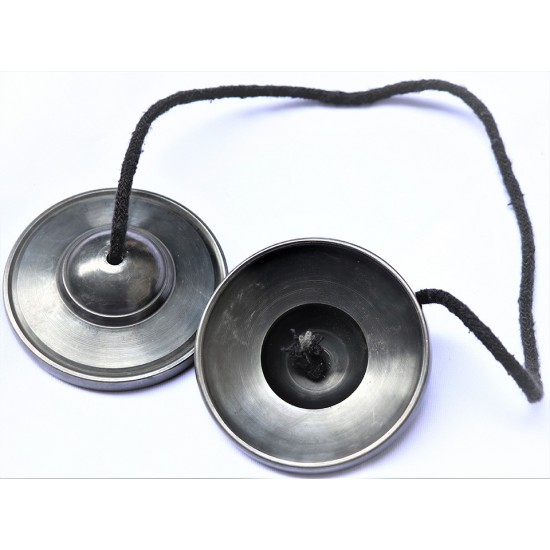   Meditation,Theraputic, Plain,Black Tingshaw/Cymbal - Large Size