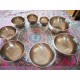Musical Set Bowl - Handmade Jambati, Shiny (special double polished), Special Chakra Healing/Musical Singing bowls set with ascending sound and size - Medium Size 