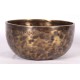 Aqua - Full Moon Carving, Healing, Planetary, Therapeutic, Handmade Singing Bowl - Large Size