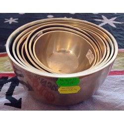 Cast-moulded Chakra Set Bowls with ascending sound and size - Small Size