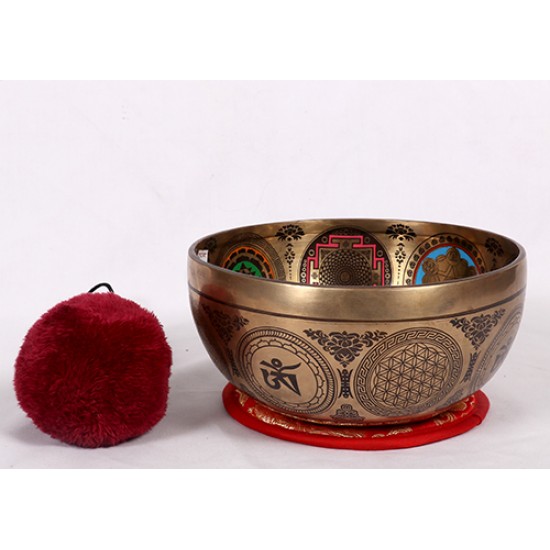 Nibiru - Planetary, Therapeutic, Handmade Sound Therapy Singing Bowl for Deep Cosmic Connection - Medium Size