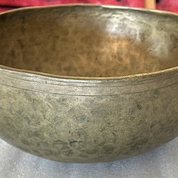 C (DO) -  Chakra Healing, Standard Real Antique Singing Bowl - Large Size