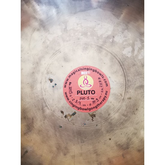 OM (Earth Year) - Healing, Planetary, Therapetic, Handmade, Jambati, Normal Real Antique Singing Bowl - Medium Size 